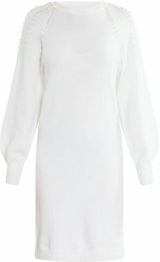 faina Pletené šaty 'Tuxe'  biela