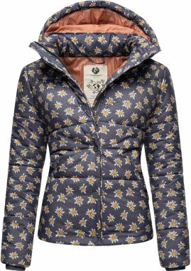 Ragwear Zimná bunda  modrosivá / žltá / ružová / biela
