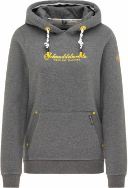 Schmuddelwedda Mikina  limetková / tmavosivá / biela