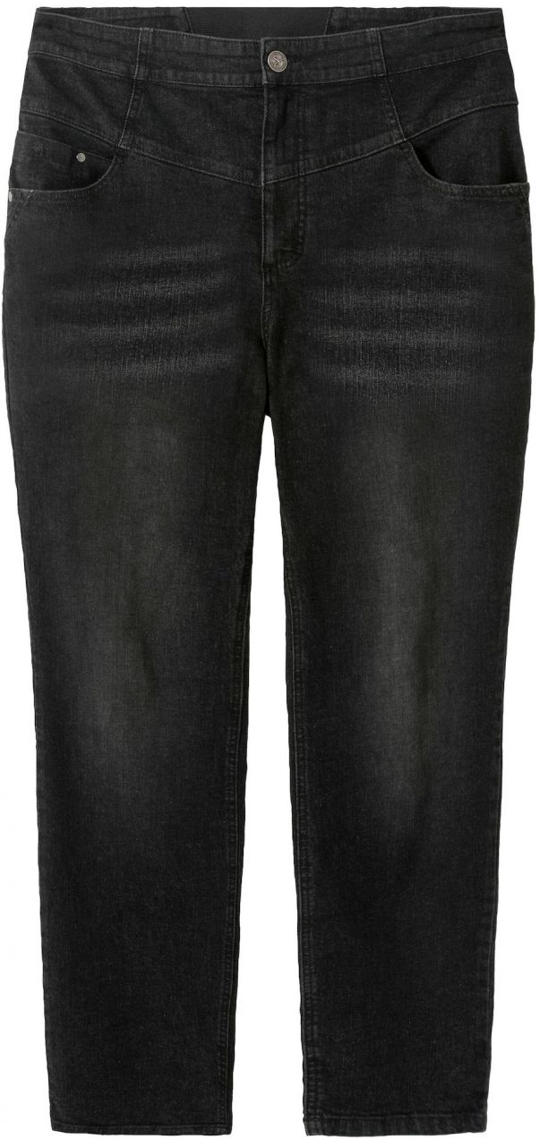 SHEEGO Džínsy  čierny denim