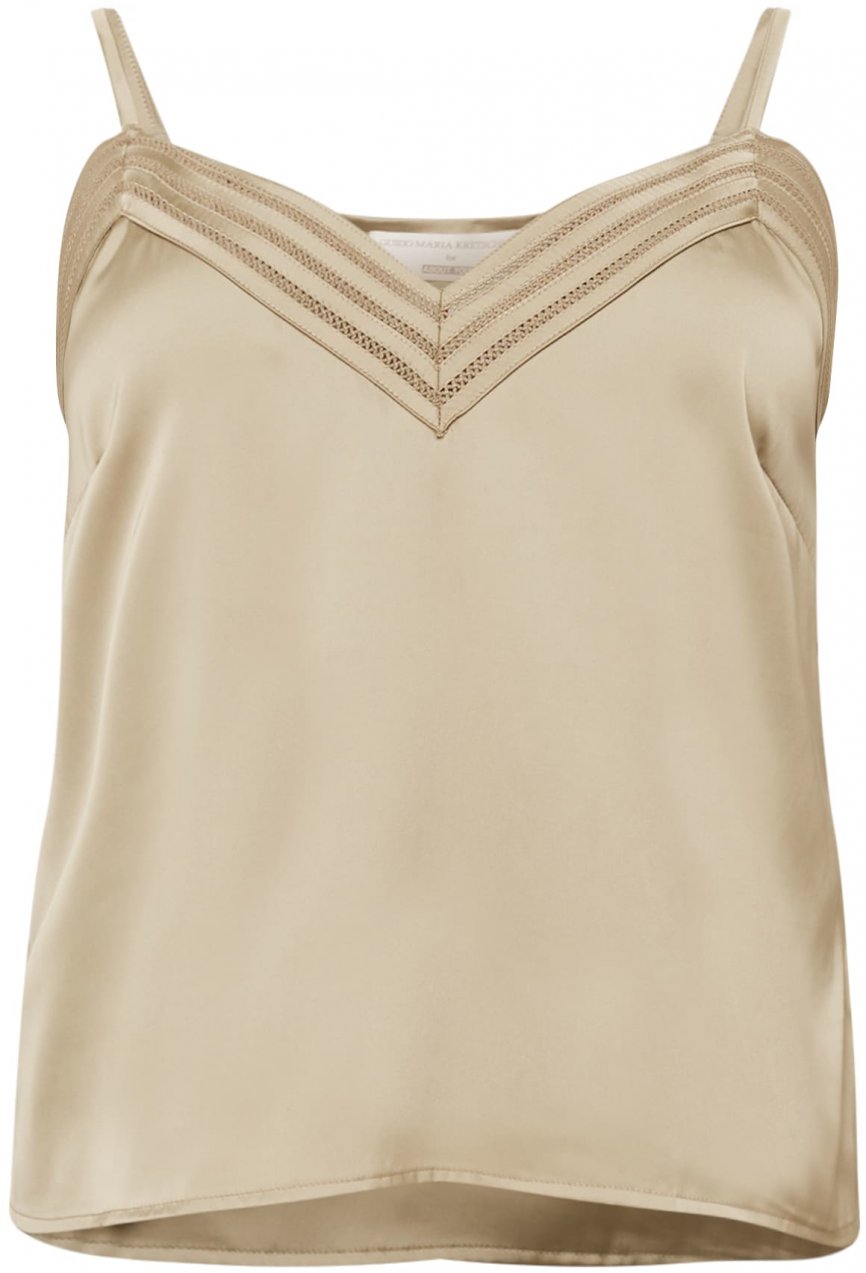 Guido Maria Kretschmer Curvy Top 'Brianne'  žltohnedá