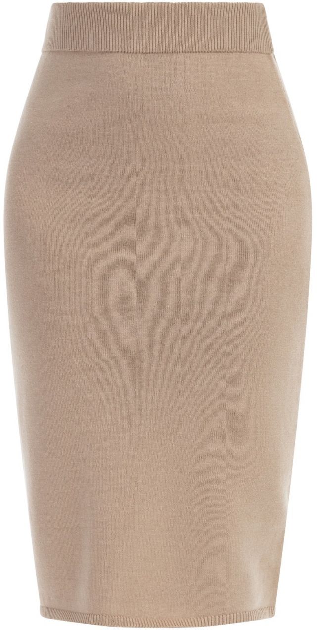 faina Sukňa  tmavobéžová