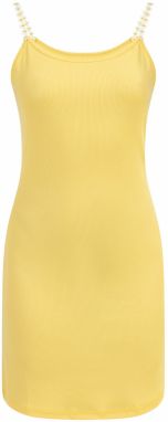 MYMO Šaty  žltá / biela