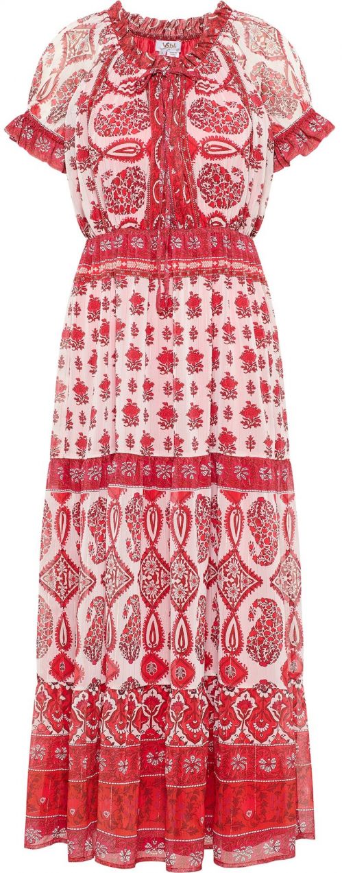 usha FESTIVAL Šaty  pastelovo ružová / červená / čierna / biela