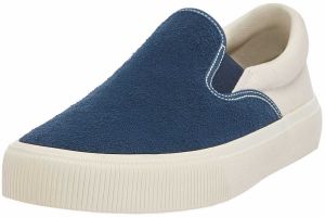 Pull&Bear Slip-on obuv  krémová / modrá denim