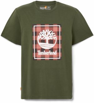 TIMBERLAND Tričko 'Buffalo'  tmavozelená / zmiešané farby