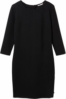 TOM TAILOR DENIM Pletené šaty  čierna