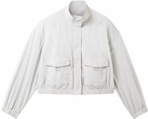 TOM TAILOR DENIM Prechodná bunda  svetlosivá