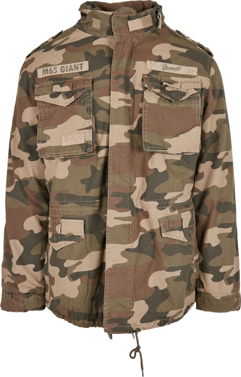 Brandit Prechodná bunda 'Giant'  béžová / hnedá / olivová / tmavozelená