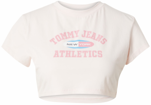 Tommy Jeans Tričko  tyrkysová / staroružová / pastelovo ružová / čierna