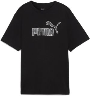 PUMA Funkčné tričko  čierna / biela