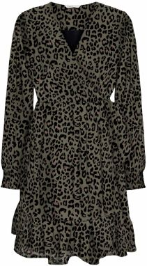 ONLY Šaty 'STAR'  svetlohnedá / kaki / čierna