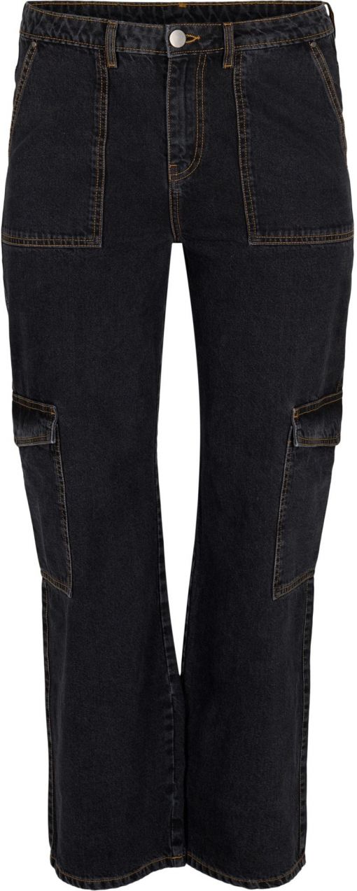 Zizzi Džínsy  čierny denim