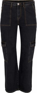 Zizzi Džínsy  čierny denim