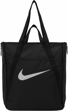 NIKE Športová taška  čierna / biela