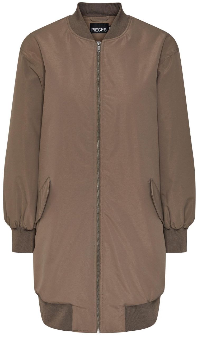 PIECES Prechodná bunda 'Sina'  tmavošedá
