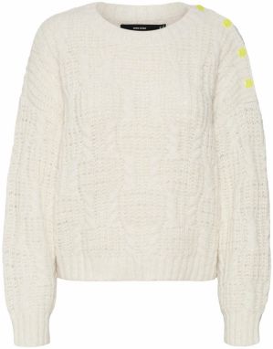 VERO MODA Sveter 'NOAH'  béžová / žltá