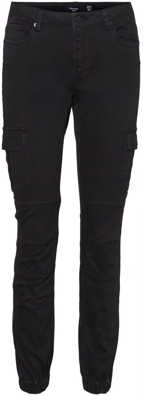 VERO MODA Rifľové kapsáče 'Ivy'  čierna