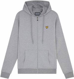 Lyle & Scott Tepláková bunda  limetková / sivá melírovaná / čierna