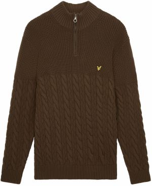 Lyle & Scott Sveter  žltá / olivová / čierna