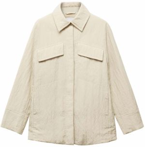 MANGO Prechodná bunda 'Espuma'  svetlobéžová