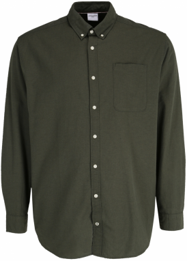 Jack & Jones Plus Košeľa 'Oxford'  jedľová