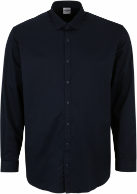 Jack & Jones Plus Košeľa 'Blacardiff'  námornícka modrá