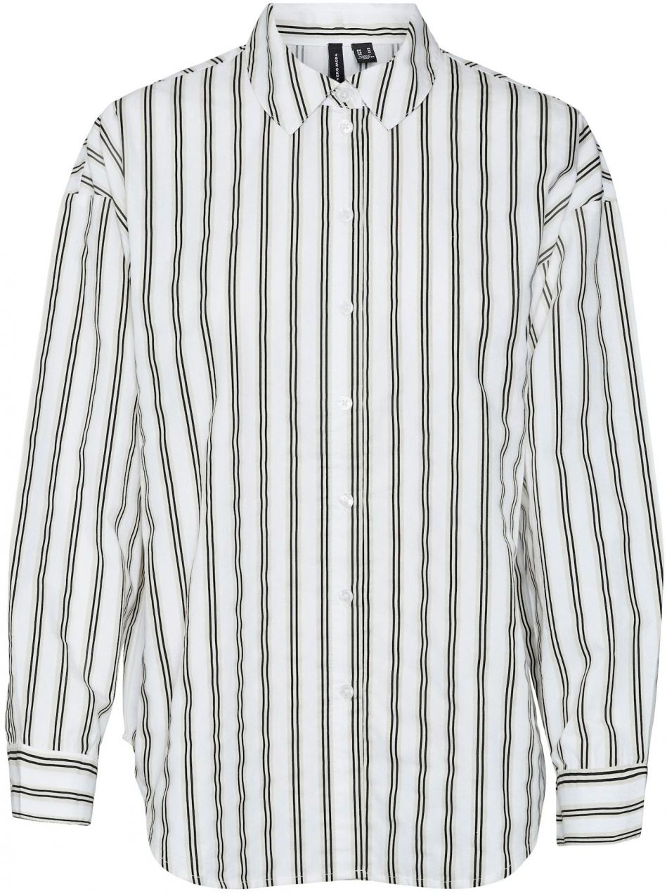 VERO MODA Blúzka 'BEA'  sivá / čierna / biela