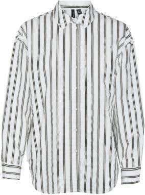 VERO MODA Blúzka 'BEA'  sivá / čierna / biela