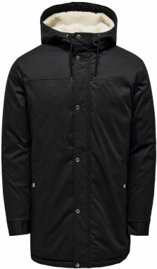 Only & Sons Zimná parka 'Alexander'  čierna / šedobiela