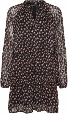 VERO MODA Šaty 'SOFIA'  staroružová / červená / čierna / šedobiela