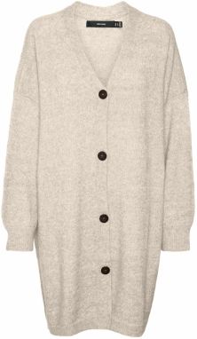 VERO MODA Oversize kardigán 'BRUNA'  béžová melírovaná