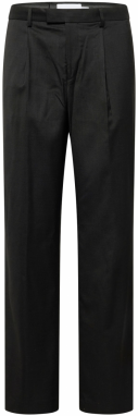TOPMAN Plisované nohavice  čierna