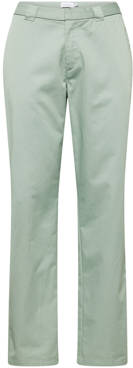 TOPMAN Nohavice  pastelovo zelená