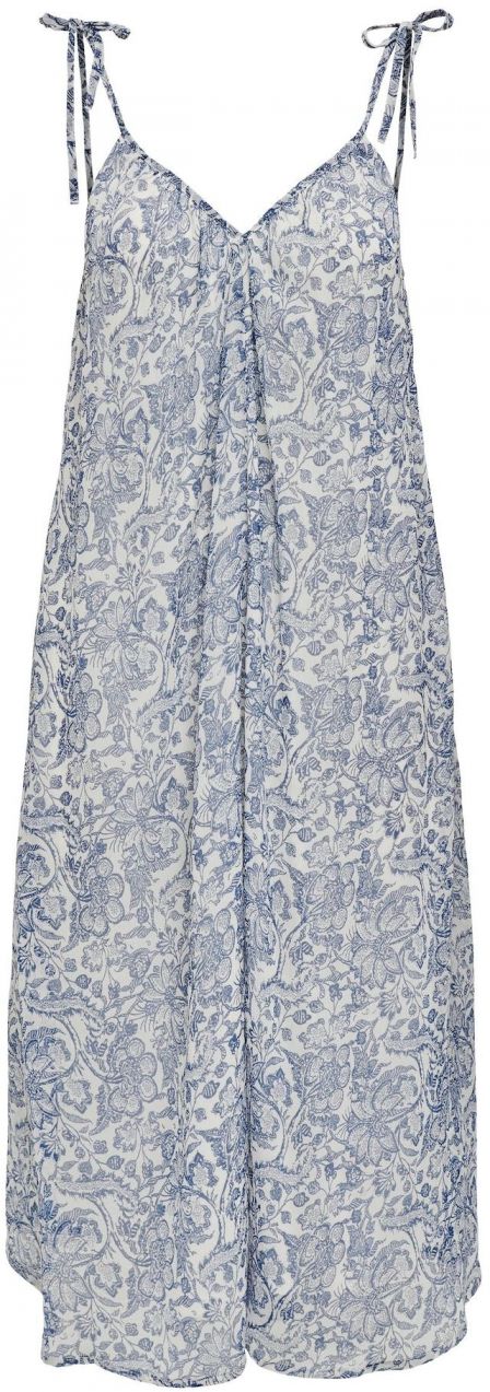 JDY Letné šaty 'FRANCIS'  modrá / biela