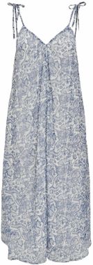 JDY Letné šaty 'FRANCIS'  modrá / biela