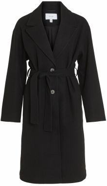 VILA Prechodný kabát 'Poko'  čierna