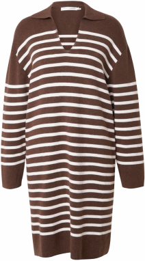InWear Pletené šaty 'Ropa'  hnedá / biela