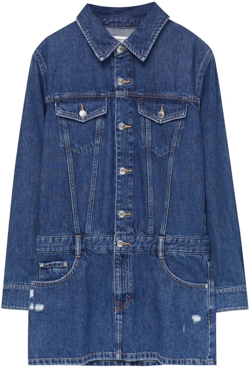 Pull&Bear Košeľové šaty  modrá denim