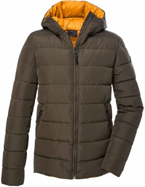 G.I.G.A. DX by killtec Outdoorová bunda  zlatá žltá / olivová