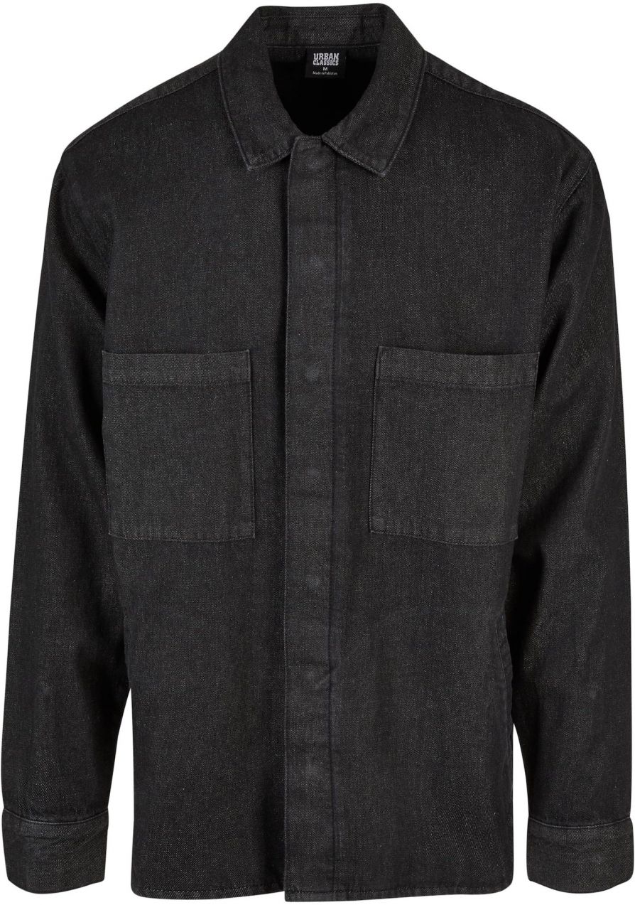 Urban Classics Košeľa  čierny denim
