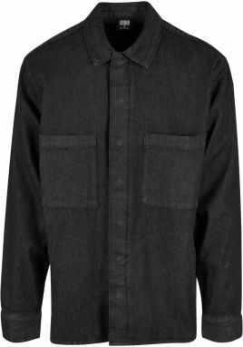 Urban Classics Košeľa  čierny denim