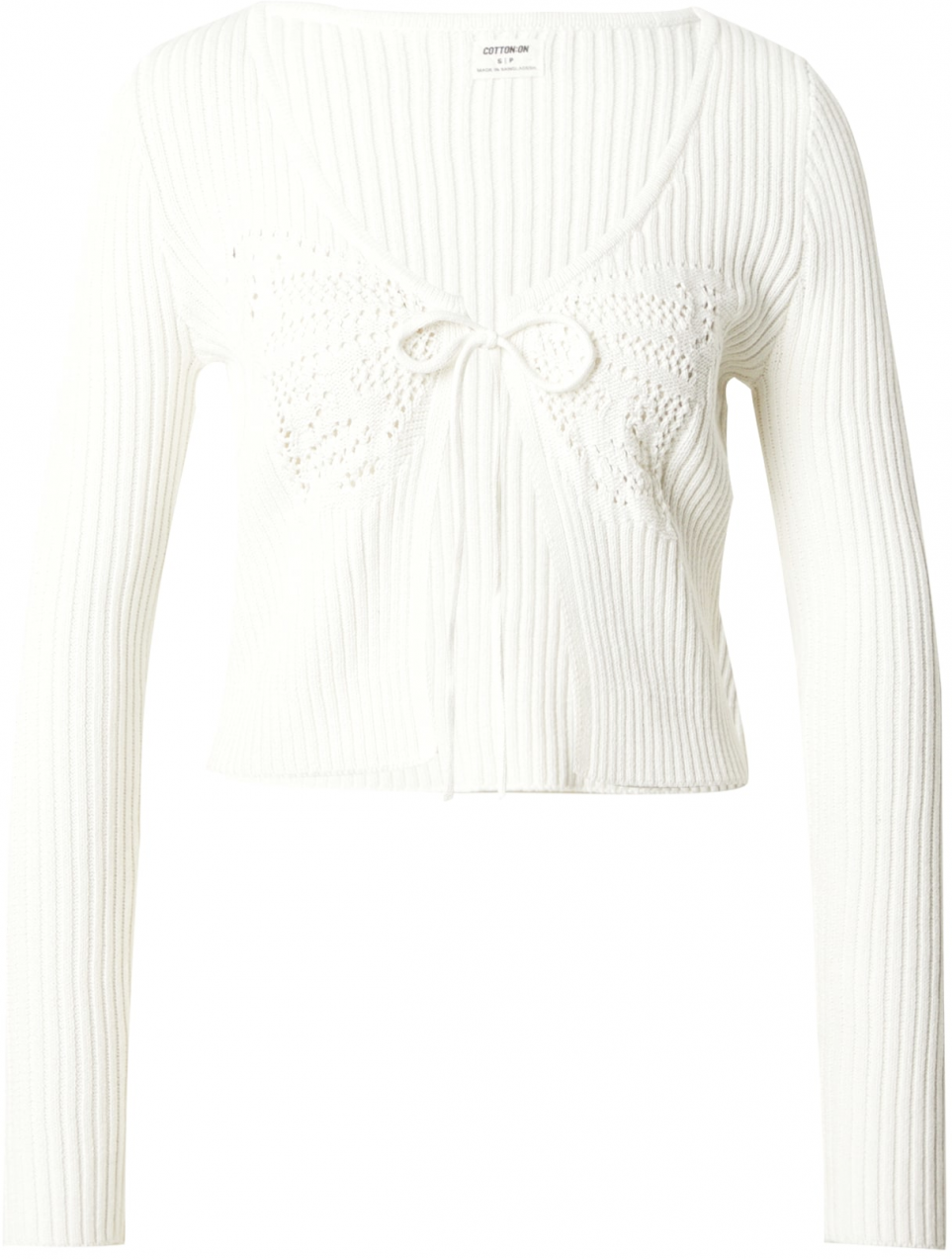 Cotton On Kardigán  šedobiela
