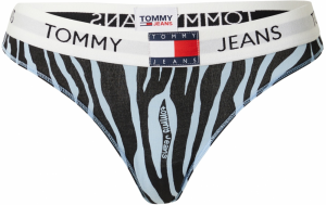 Tommy Jeans Tangá  svetlomodrá / čierna / biela