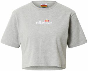 ELLESSE Tričko 'Fireball'  sivá melírovaná / oranžová / červená / biela