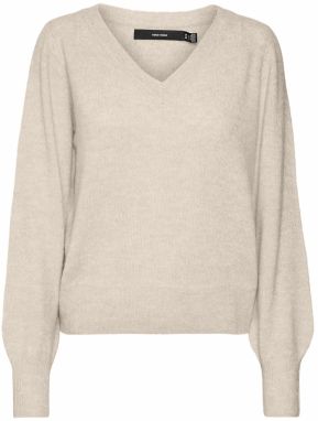 VERO MODA Sveter 'BRUNA'  béžová