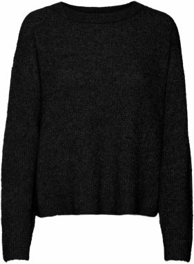 VERO MODA Sveter 'MILI'  čierna melírovaná