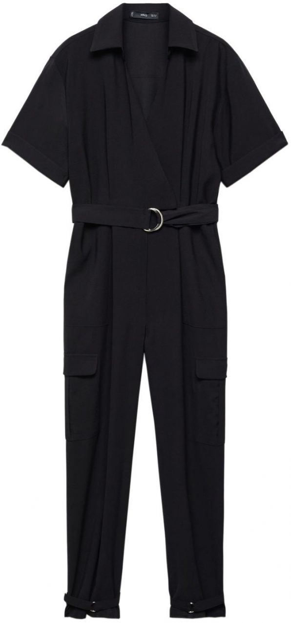 MANGO Overal 'Liv'  čierna