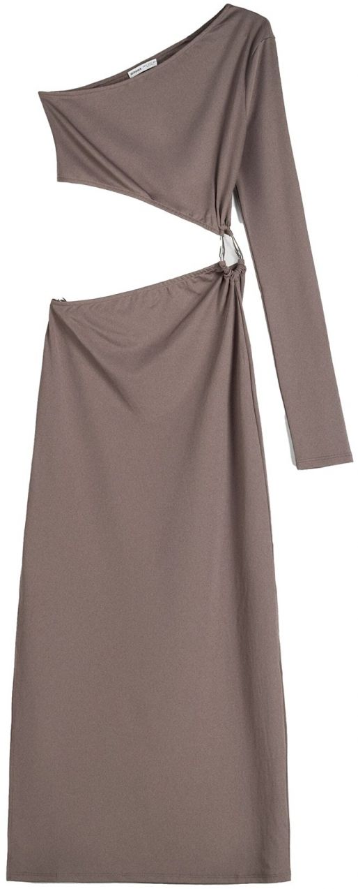 Bershka Šaty  tmavošedá