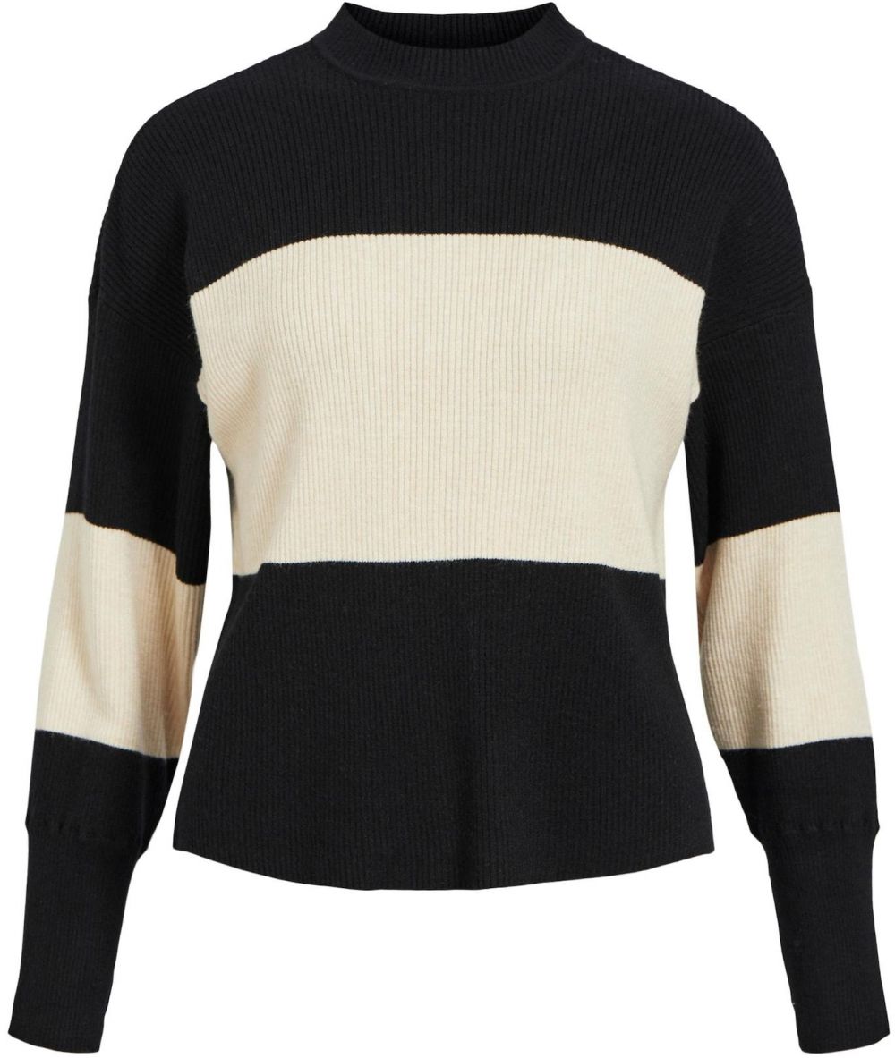 OBJECT Sveter 'BRIGHT'  krémová / čierna